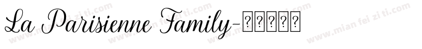La Parisienne Family字体转换